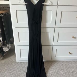 LNA Black Backless Dress